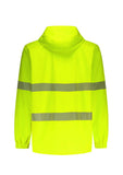 SYZMIK Unisex Super Light Segmented Tape Packable Rain Jacket (ZJ560)