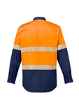 SYZMIK  Mens Rugged Cooling Hi Vis Segmented Tape Long Sleeve Shirt (ZW229)