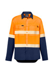 SYZMIK Hi Vis Outdoor Segmented Tape Long Sleeve Shirt (ZW470)