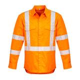 SYZMIK Hi Vis X Back Taped Long Sleeve Shirt (ZW690)
