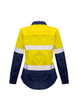 SYZMIK Womens Rugged Cooling Hi Vis Taped Long Sleeve Shirt (ZW720)