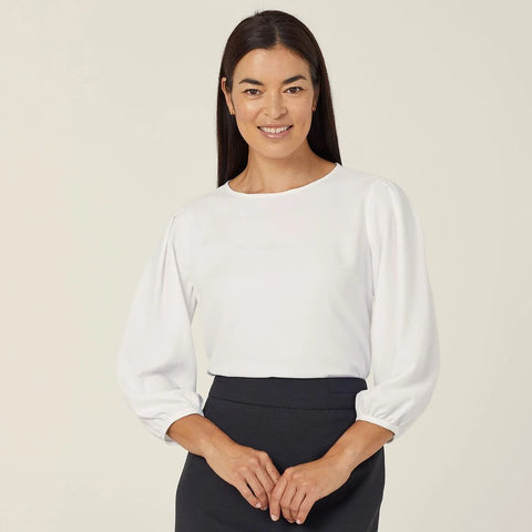NNT French Georgette 3/4 Sleeve Top (CATUPM)