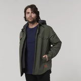 HARD YAKKA Quilted Solid Shacket (Y06691)