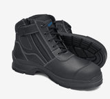 BLUNDSTONE 319 Lace up Zip Side Boot - Black - Workin Gear