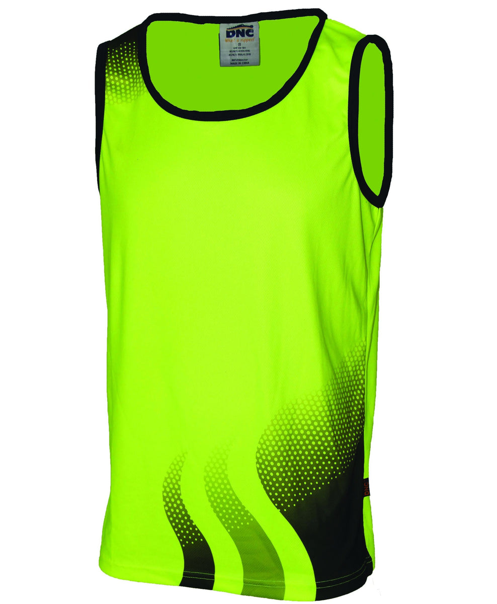 DNC Wave Singlet Hi Vis | Workin' Gear