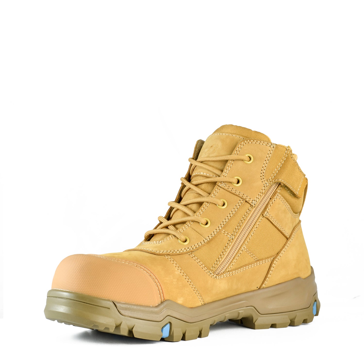 BATA Mid Cut Zip Safety Boots - Bazza Wheat | Workin' Gear