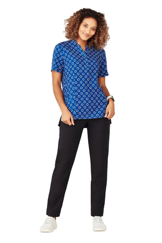 BIZCARE CS950LS LADIES EASY STRETCH DAISY PRINT TUNIC 3 COLOURS - Workin' Gear