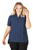 BIZCARE CS950LS LADIES EASY STRETCH DAISY PRINT TUNIC 3 COLOURS - Workin' Gear