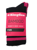 KING GEE Women's 3 Pack Bamboo Work Socks - Workin Gear
