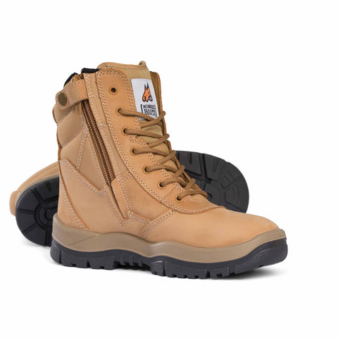 MONGREL 951050 Non-Safety High Leg Zipsider Boot - Wheat