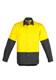 SYZMIK ZW122 Unisex Hi Vis Spliced Industrial Shirt - Workin Gear