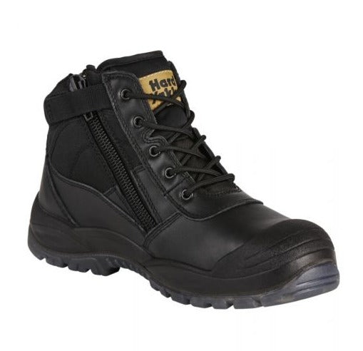 HARD YAKKA Y60125 Utility Safety Boot Black Workin' Gear
